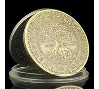 QYZXTH Rien ne Dure éternellement Arbre de Vie Sovenior Pièce commémorative Artisanat Antique Cadeaux de Collection - Bronze