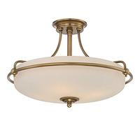 Qz/Griffin/Sfmws Griffin 4 Clair Semi-Affleuré Lumière Plafond en Laiton