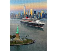 Qz710Yk Puzzle 1000 pièces Paysages New York Voyage Art Affiches Jeu Amusant Jouet Jeu éducatif pour Adultes 38x52CM