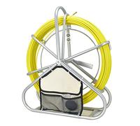 QZATACAEN Ruban à poisson en fibre de verre - 150 m - 6 mm x 150 m - Avec poignée élastique