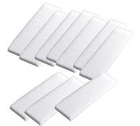 Qzbhct Lot de 10 tampons filtrants en mousse bio pour aquarium Compatible avec les systèmes de filtration Fluval U4 Blanc