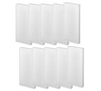 Qzbhct Lot de 10 tampons filtrants en mousse bio pour aquarium Compatible avec les systèmes de filtration Fluval U2 Blanc