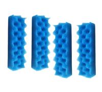 Qzbhct Lot de 4 filtres bleus en mousse Max compatibles avec Fluval 206 207 306 307 - Éponge bio de rechange pour aquarium