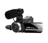 QZCX Digital Camera, Digital Video Camera Camcorder 2.7K Camcorder for Vlogging 3 0MP 16X Digital Zoom 3.0Inch WiFi Function Video Cameras with Audio/Video(Standard,DV02-Mic)