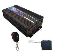 QZCX Onduleur Onduleur à Onde sinusoïdale Pure 12V 24V 48V 60V 3000w 4000w Tension onduleur Solaire 12V convertisseur avec télécommande Bricolage Faible consommation d'énergie(4000W,60V)