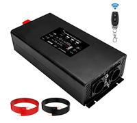 QZCX Onduleur Onduleur à Onde sinusoïdale Pure Puissance de crête 4000W DC 12V 24V 36V 48V 60V à AC 220 230 Puissance Continue 2000W Faible consommation d'énergie(48V)