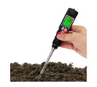 QZCX Testeur de Sol, Testeur de Sol Haute précision 0,00-10,00 mS/cm EC Meter LCD numérique EC/Temp 2 en 1 Détecteur ATC Détection température for Jardin et Ferme