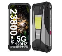 QZDTRADE Tank 3 Pro 8849 téléphone 5G Robuste avec projecteur 100 Lumens Android 14 36GB 512GB 23800mAh téléphone imperméable WiFi 6 NFC