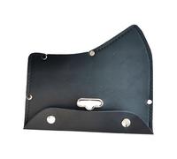 Qzdtue Axe Sheath, Black Artificial Leather Holster, Double Buckle Thickened Cover, 7.48x6.5x0.39 inches, Sturdy Protective Case, Reusable Safety Accessory for Camping Hiking Outdoor Adventures