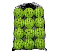 Qzdtue Balles De Golf D'entraînement pour Jardin,12 Pièces Équipement de Lancer - Balle Creuse avec Sac Filet À Cordon,pour Hommes Femmes Intérieur Extérieur Maison École Parc Plage
