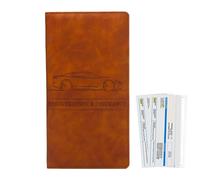 Qzdtue Car License Wallet Case, PU Leather Wallet Organizer, Wallet Case for Driver's License, Leather Key Holder Case, Business Card Wallet Case, Leather Receipt Organizer, PU Leather Car Wallet
