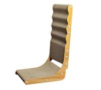 Qzdtue Cat Scratcher L Shaped, Kitten Scratching Board, 25.98x15.16x10.04 inches, Multifunctional Pet Toy, Wooden Base Corrugated Pad, 1640g Weight, for Indoor Home Furniture Protection