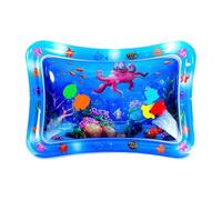 Qzdtue Cat Water Mat, Interactive Pet Cooling Pad, Thickened Marine-Themed Toy, Soft Comfortable Play, 8.66x7.87x0.39 inches Engaging Activity Mat, Ideal for Small Pet Animals