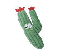 Qzdtue Catnip Plush Toy, Interactive Cactus Design, Soft Stuffed Chew Doll, 18x9x2cm Calming Feline Companion, for Mental Stimulation, Exercise, Indoor Play Kittens and Senior Cats