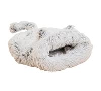 Qzdtue Comfortable Pet Sleeping Nest, Cat Nest Bed for Winter, Small Dog Sleeping Bag, Insulated Cat Bed, Soft Cat Sleeping Bed 55x55x15cm/21.65x21.65x5.91 inches for Cats and Small Dogs