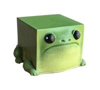 Qzdtue Décoration De Jardin Grenouille | Ornement De Bureau Mini en Résine - Décor D'Extérieur avec Grenouilles De Jardin - pour Intérieur Et Extérieur Terrasse Pelouse Bureau Étagère Fête