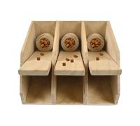Qzdtue Dog Treat Toy, Wooden Piano, Keyboard Slow Feeder, 8.66x10.63x3.94 inches, Interactive Food Dispensing Puzzle, Play Design, for Reducing, Indoor Training and Play