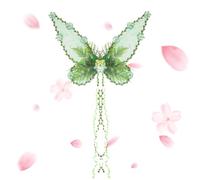 Qzdtue Fairy Wings, Costume Accessory with Vines, Lightweight Stylish Design, 18.9x24.8 Inches Fantasy Wear, Ideal for Women’s Party, Cosplay, Stage Performance, Holiday, Halloween Event Use