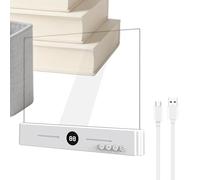 Qzdtue Flat Book Light, Desktop Reading Lamp, 175g Smart Led Desk Adjustable Eye Care Lighting, for Readers Artists Students Dormitory Bookshelf Apartment Bedroom Nursery Bedside Nightstand Study Use