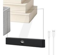 Qzdtue Flat Book Light, Desktop Reading Lamp, 175g Smart Led Desk Adjustable Eye Care Lighting, for Readers Artists Students Dormitory Bookshelf Apartment Bedroom Nursery Bedside Nightstand Study Use