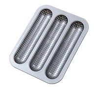 Qzdtue French Bread Pan - Homemade Long Roll Baking Mold, Mini Loaf Pan Non Stick Bakeware Tray, Crispy Crust Bread Mold Even Heat Distribution for Home Kitchen Restaurant Apartment Commercial Use