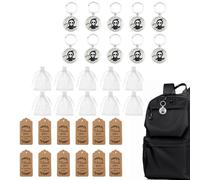 Qzdtue Ghost Keychain, Skull Pendant Set, Cute Halloween Accessory , Fun Mini Toys for Backpacks, Bags, Party Favors, Ideal for School Events, Birthdays, or Holidays, Long-Lasting Design