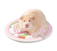 Qzdtue Hamster Cooling Pad, Bunny Cooling Mat, Pet Sleeping Cooler, 6.3 inches, Non Slip Aluminum, Lightweight Portable Design, for Kennel Sofa Bed Car Seat Small Animal Use