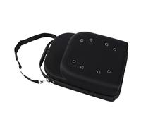 Qzdtue Hat Travel Case, Eva Bumper Hat Box with Shoulder Strap, 25x13.5x31cm/9.84x5.31x12.2 Inches Large Capacity for Traveling and At-Home Storage, Black, Portable and Convenient