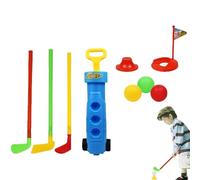 Qzdtue Jouets d'extérieur pour Tout-Petits Golf,Ensemble de Jouets de Golf Portables pour - Ensemble de Jouets d'interaction Parent-Enfant pour Tout-Petits, pour pelouse, Jardin, Cour, arrière-Cour