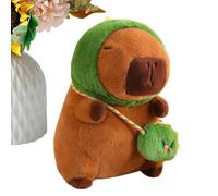 Qzdtue Jouets en Peluche d'animaux,avec Un Sac à Bandoulière Mini Détachable | Capybara en Peluche,pour Camarades Amis Adolescents Canapé Lit Divan Bureau Siège de Voiture Maison Dortoir et Voyage