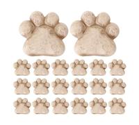 Qzdtue Kawaii Paw Decor, Mini Cat Paw Pebbles Set, Smooth Texture with Resin Material, Adorable Paws Shape Garden Accents, Craft Stones with Cute Style, Fairy Decor for Terrarium Vases