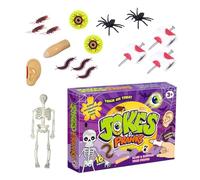 Qzdtue Kit de Farces et Attrapes - Accessoires pour Farces Tours Amusants et Plaisanteries,Jouets pour Blagues et Canulars | pour Halloween, Noël, Anniversaire, École, Bureau, Voyage, Classe, Dortoir