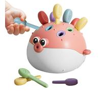 Qzdtue Matching Game, Color Recognition Toy, Fine Motor Skills Set, 5.51x5.31x4.92 inches, Educational Shape Sorting Design, Toddler Friendly Pieces, for Kids Ages 1-3 School Homeschool Teachers