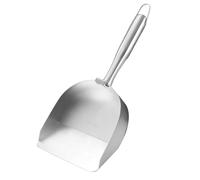 Qzdtue Metal Cat Scooper, Litter Scooper Set, with Ergonomic Handle Grip, 12.8x5.31x1.57 inches Efficient Hollow Sifting Pet Supplies for Clean Box Round Hole 300g