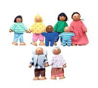 Qzdtue Mini People Figures, Cute Family Set, Character Toys with Detailed Design, Educational Pretend Play Figurines, Doll House Accessories Colorful Style, Kids Toy Gift for School Play