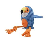 Qzdtue Parrot-Shaped Dog Toy | No Stuffing Squeak Toy | Crinkle Chewing Toy | Fun Dog Enrichment Toys with 29x21x13cm/11.42x8.27x5.12 inches Perfecr for Middle Large Dogs