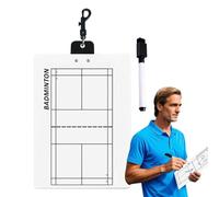Qzdtue Porte-bloc de volleyball pour entraîneurs - Planche de forage pour sports de balle - Planche d'entraînement de badminton pour adultes - Porte-bloc double face