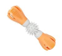 Qzdtue Puppy Chew Toys for Teething, Tough Rubber Dumbbell Toothbrush Toy, Interactive Teeth Cleaning Toys Small, Medium, Large Dogs, Puppy Chew Toys Teething, Rubber Dumbbell Toothbrush