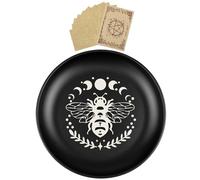 Qzdtue Scrying Bowl, Prayer Offering Bowl, Ritual Holder Plate, Vintage-Inspired Design, Symbolic Religious Accent, Ideal for Meditation, Worship, Manifestation, Ceremony, Spiritual Decor