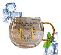 Qzdtue Spooky Halloween Mug, Decorative Glass Cup with Festive Printed Pattern, Fun Drinkware for Coffee Milk Tea Juice and Seasonal Party Beverages, Long Lasting Decoration