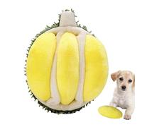 Qzdtue Squeaky Dog Toys, Soft Durian Plush Pet Toy, Puppy Squeaky Toy,(Material: Plush) Cute Squeakers Toy for Dogs, Comfortable Dog Chew Toys, Sounding Doll Dog Toys, Durian Squeaky Toy for Dogs,