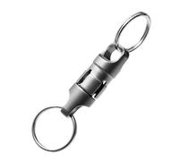 Qzdtue Swivel Keychain Clip, Detachable Backpack Attachment Rings, Rotating Key Carabiner with Sturdy Metal Build, Portable Key Rings Holder, Men and Women Travel Accessory 2.13x0.35 inches