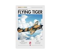 QZFNCOYU Curtiss P-40B Tomahawk Poster sur toile pour décoration de chambre à coucher, bureau, chambre, cadeau 50 x 75 cm