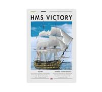 QZFNCOYU HMS Victory Poster sur toile pour décoration murale de salon, chambre à coucher 40 x 60 cm