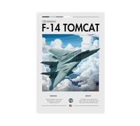 QZFNCOYU Poster Grumman F-14 Tomcat Supersonic sur toile - Décoration pour chambre à coucher, bureau, chambre - Cadeau - 40 x 60 cm