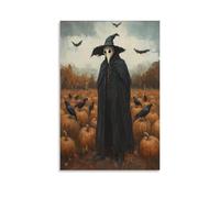 QZFNCOYU Poster vintage horreur Halloween masque de médecin de la peste sur toile pour décoration de salon, chambre à coucher 20 x 30 cm