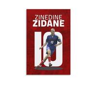 QZFNCOYU Zinedine Zidane 1998 Poster sur toile pour décoration de chambre à coucher, bureau, chambre à coucher, cadeau 20 x 30 cm
