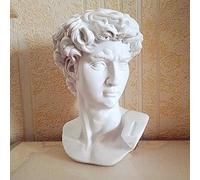QZGRQ David Statue Tête Portraits Décoration De La Maison Décor Résine Sculpture