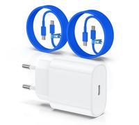 QZIIW Chargeur pour iPhone 15 16, 20W apple original chargeur rapide avec 60W 1M+2M câble de charge rapide pour iPhone 16/16 Pro/16 Max/16 Plus/iPhone 15/15 Pro/15 Max/15 Plus/iPad Pro/Air/Mini.