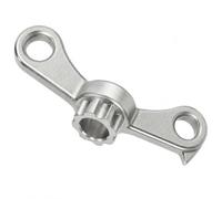 QZKJQDD Extracteur de manivelle de vélo, compatible avec Shimano, outil 2 | Acier chromé, six pans creux de 8 mm, 8 dents, 66 mm de long, crochet intégré, compact pour l'entretien du vélo